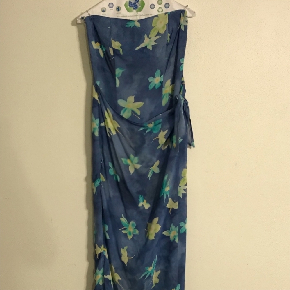 Floral Strapless Dress